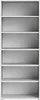 Bibliothèque - Blanc - 89 x 221 cm - avec 6 compartiments Voir les images du produit 6