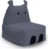 LUMALAND Animal Line Pouf Hippo - Gris acier Voir les images du produit 1