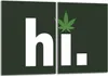 Glasschutzplatte für Herd 2x40x52 Leaf Produktbild-Vorschau 1