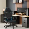 Fotel gamingowy SENSE7 Knight z tkaniny, czarno-niebieski – Podgląd zdjęcia produktu 2