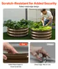 SucceBuy Metall-Hochbeet Φ600x290mm, Pflanzbeet mit offenem Produktbild-Vorschau 4
