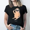 Mr. & Mrs. Panda Größe L T-Shirt Faultier Vogel - Schwarz - Produktbild-Vorschau 3