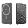 Two views of a black Cubenest wireless power bank. Náhled obrázku produktu
