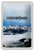 Blechschild Reise 12x18cm Ausblick auf Hochkönig Berge Produktbild-Vorschau 1