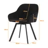 CLIPOP Chaise de salle à manger, set de 1 chaise pivotante, Voir les images du produit 2