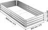 VEVOR Hochbeet Metall 2er-Pack 180x90x30 cm, Rechteckiges Produktbild-Vorschau 8