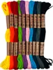 Stickgarn, Garn, Farbmix, 8 m, 10 Stück. Produktbild-Vorschau 1