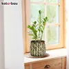 KOTARBAU® Keramik-Blumentopf ⌀ 145 mm Übertopf Dunkel mit Produktbild-Vorschau 4