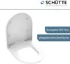 A white toilet seat is shown open against a white background, with marketing text on the right. Anteprima dell’immagine prodotto