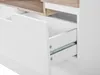BELIANI Kommode weiß/heller Holzfarbton MDF Platte 76 x 90 Produktbild-Vorschau 8