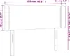 vidaXL LED Kopfteil Schwarz 103x16x78/88 cm Kunstleder Produktbild-Vorschau 5