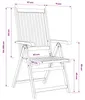 vidaXL Klappstühle 2 Stk. Akazie Massivholz Produktbild-Vorschau 7