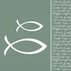 20 Servietten Glaube Fisch pale green - Fisch an Schrift Produktbild-Vorschau 2