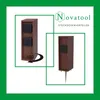 Novatool 1x Steckdosensäule 3-fach außen Braun Edelstahl Produktbild-Vorschau 2