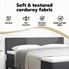 vidaXL Kopfteil Dunkelgrau 180 cm Cordstoff Produktbild-Vorschau 5
