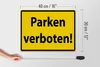 Holzschild  Hinweis Parken Verboten gelb, 40 x 30 cm, Produktbild-Vorschau 5