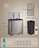 Odpadkový koš se 2 přihrádkami, odpadkový koš 2 x 30 l, Náhled obrázku produktu 2