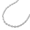 2mm Ankerkette Collier Halskette aus 925 Silber diamantiert Produktbild-Vorschau 1