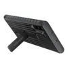 A black Samsung phone case with a kickstand is shown from a side angle. Produktbild-Vorschau
