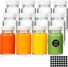Mini-Glasflaschen mit Deckel 12 Shot-Flaschen zum Befüllen Produktbild-Vorschau 1