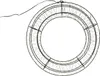 LED Kranz mit Drahtlichterkette - Lichterkranz mit 1200 warmweißen LED - D: 40cm - Timer - Außen Produktbild-Vorschau