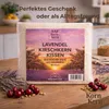 Kirschkernkissen mit Lavendel groß – Mikrowellengeeignetes Produktbild-Vorschau 5