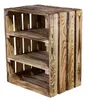 3er Set Geflammte Holzkiste mit 2 geflammten Mittelbrettern Produktbild-Vorschau 4