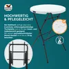 CASARIA® Tavolo Alto da Bar Ø 72cm con Copritavolo Anteprima dell’immagine prodotto 3