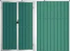 vidaXL Zahradní přístřešek zelený 225x89x161 cm Pozinkovaná Náhled obrázku produktu 4