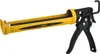 A yellow and black caulking gun is shown against a white background. Produktbild-Vorschau
