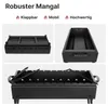 Klappbar Mangal für 12 Spieße, Länge 80cm, Stahl 2,0mm, Produktbild-Vorschau 5