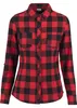 Urban Classics Damen Ladies Turnup Checked Flanell Shirt Produktbild-Vorschau 1