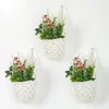 Blumenampel, 3er Set Boho Deko Hängekörbe, Wandvasen & Produktbild-Vorschau 1