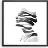 Gerahmtes Poster - Schwarzer Rahmen - Frau Surrealismus Produktbild-Vorschau 1