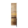 Hochregal QUBIC 4 50cm Eiche Artisan/Rawsteel/Silk Flou Produktbild-Vorschau 3