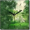 Coloray Uhr auf Leinwand 30x30 cm Wand Uhr Dekoration Produktbild-Vorschau 1