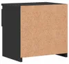 vidaXL Nočné stolíky 2 ks čierne 40x30x39 cm Drevo Materiál Náhľad obrázku produktu 5