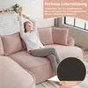 L-förmiges frameless Modulsofa, Chenille Cloud Sofa mit Produktbild-Vorschau 10
