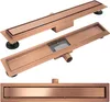 Scarico Lineare REA NEOX 90 Brush Copper Anteprima dell’immagine prodotto 1