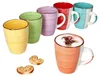 6tlg Kaffeebecherset Uni bunt groß Kaffee Becher Produktbild-Vorschau 1