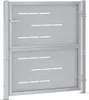 vidaXL Gartentor mit Schloss Silber 85 x 97 cm Edelstahl Produktbild-Vorschau 6