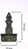 BKshop | Scharnier - Zier-Scharniere - 100 mm - Schwarz - Produktbild-Vorschau 3
