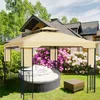 paramondo Deluxe Gartenpavillon, 4 x 3 m, beige wetterfest, Produktbild-Vorschau 9