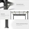 A collage of three images showcasing different features of a pergola. Voir les images du produit