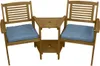 Doppel Gartenbank mit Tisch Loveseat Wetterfest 2-Sitzer Produktbild-Vorschau 1