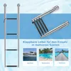 GOPLUS Poolleiter Edelstahl, Bootleiter klappbar mit 4 Produktbild-Vorschau 5