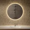 Mirlux LED Badspiegel rund 80 cm rahmenlos dimmbar Produktbild-Vorschau 2