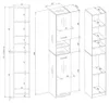 Armadio da bagno a scorrimento 32 cm MARBELA 1.0 Ripiano 2 Anteprima dell’immagine prodotto 10