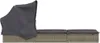 vidaXL Sonnenliege mit Faltdach Grau 213x63x97 cm Poly Produktbild-Vorschau 6