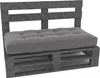 Lermowood Palettenmöbel Mpe Bank 100 x 80 cm Grau | Produktbild-Vorschau 1